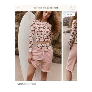 Free People Blush Embroidered Joggers